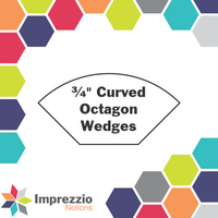 ¾" Curved Octagon Wedges
