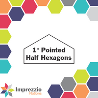 1" Pointed Half Hexagons