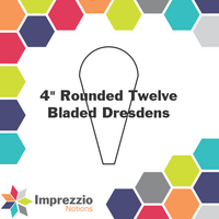 4" Rounded Twelve Bladed Dresdens