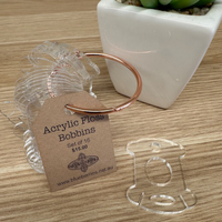 Acrylic Floss Bobbins - Set of 16 Bobbins