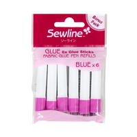 Sewline Fabric Glue Pen Refill (Blue) - Pack of Six