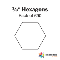 ⅜" Hexagon Papers - Pack of 690
