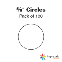 ⅝" Circle Papers - Pack of 180