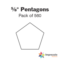 ⅝" Pentagon Papers - Pack of 560