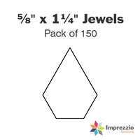 ⅝" x 1¼" Jewel Papers - Pack of 150