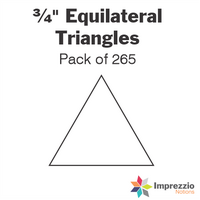 ¾" Equilateral Triangle Papers - Pack of 265