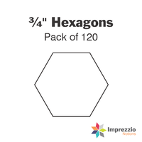 ¾" Hexagon Papers - Pack of 120