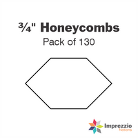 ¾" Honeycomb Papers - Pack of 130