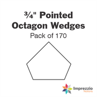 ¾" Pointed Octagon Wedge Papers - Pack of 170