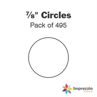 ⅞" Circle Papers - Pack of 495