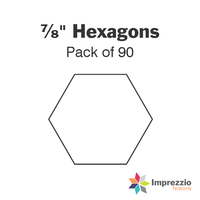 ⅞" Hexagon Papers - Pack of 90