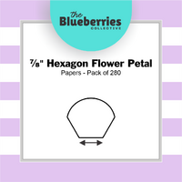 ⅞" Hexagon Flower Petal Papers - Pack of 310