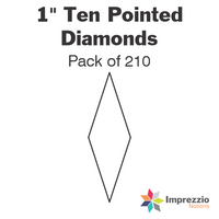 1" Ten Pointed Diamond Papers - Pack of 210