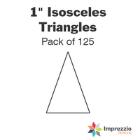 1" 36° Isosceles Triangle Papers - Pack of 125