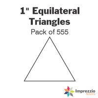 1" Equilateral Triangle Papers - Pack of 555