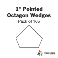 1" Pointed Octagon Wedge Papers - Pack of 105
