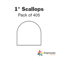 1" Scallop Papers - Pack of 405
