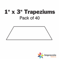 1" x 3" Trapezium Papers - Pack of 40