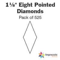 1⅛" Eight Pointed Diamond Papers - Pack of 525