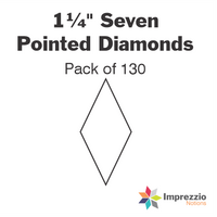 1¼" Seven Pointed Diamond Papers - Pack of 130