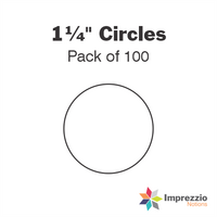 1¼" Circle Papers - Pack of 100