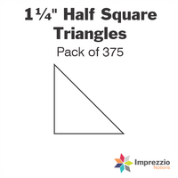 1¼" Half Square Triangle Papers - Pack of 375