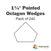 1¼" Pointed Octagon Wedge Papers - Pack of 240