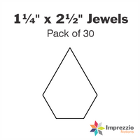 1¼" x 2½" Jewel Papers - Pack of 30
