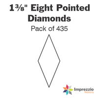 1⅜" Eight Pointed Diamond Papers - Pack of 435