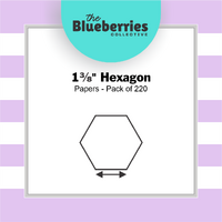 1⅜" Hexagon Papers - Pack of 220