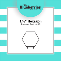 1⅜" Hexagon Papers - Pack of 55