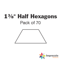 1⅜" Half Hexagon Papers - Pack of 70