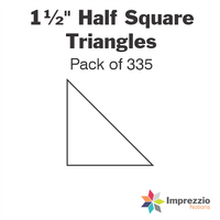 1½" Half Square Triangle Papers - Pack of 335
