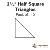 1½" Half Square Triangle Papers - Pack of 110