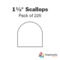 1½" Scallop Papers - Pack of 225