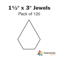 1½" x 3" Jewel Papers - Pack of 120