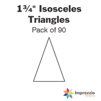 1¾" 36° Isosceles Triangle Papers - Pack of 90