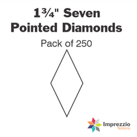 1¾" Seven Pointed Diamond Papers - Pack of 250