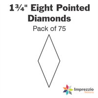 1¾" Eight Pointed Diamond Papers - Pack of 75