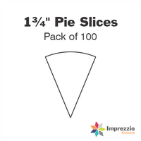 1¾" Pie Slice Papers - Pack of 100