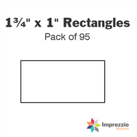 1¾" x 1" Rectangle Papers - Pack of 95