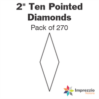 2" Ten Pointed Diamond Papers - Pack of 270