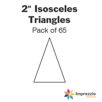 2" 36° Isosceles Triangle Papers - Pack of 65
