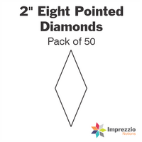 2" Eight Pointed Diamonds Papers - Pack of 50