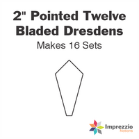 2" Pointed Twelve Bladed Dresdens