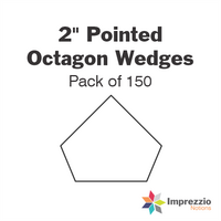 2" Pointed Octagon Wedge Papers - Pack of 150