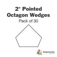 2" Pointed Octagon Wedge Papers - Pack of 30