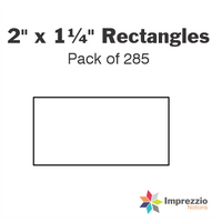 2" x 1¼" Rectangle Papers - Pack of 285