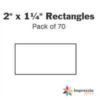 2" x 1¼" Rectangle Papers - Pack of 70