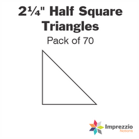 2¼" Half Square Triangle Papers - Pack of 70